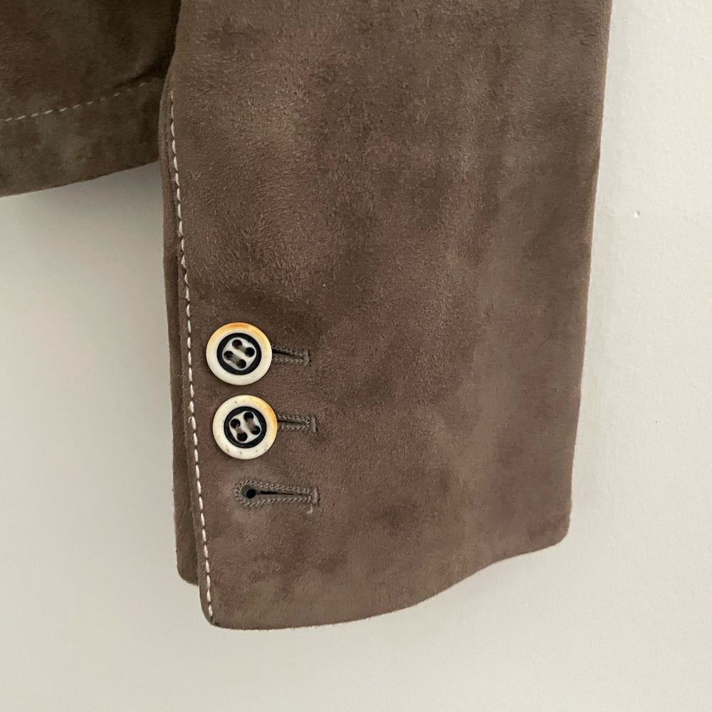 Vintage Prada Suede Blazer Jacket - Picture 6 of 7